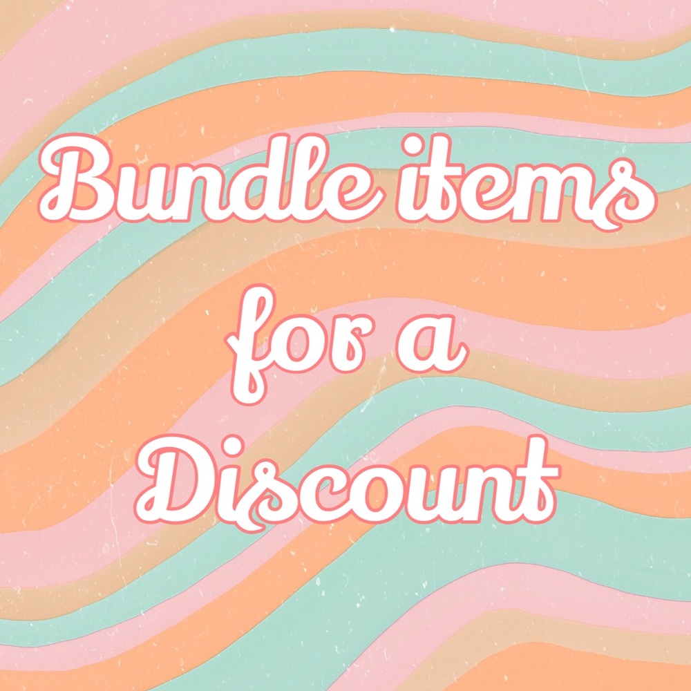 Bundle 2 or more items for a nice discount✨✨